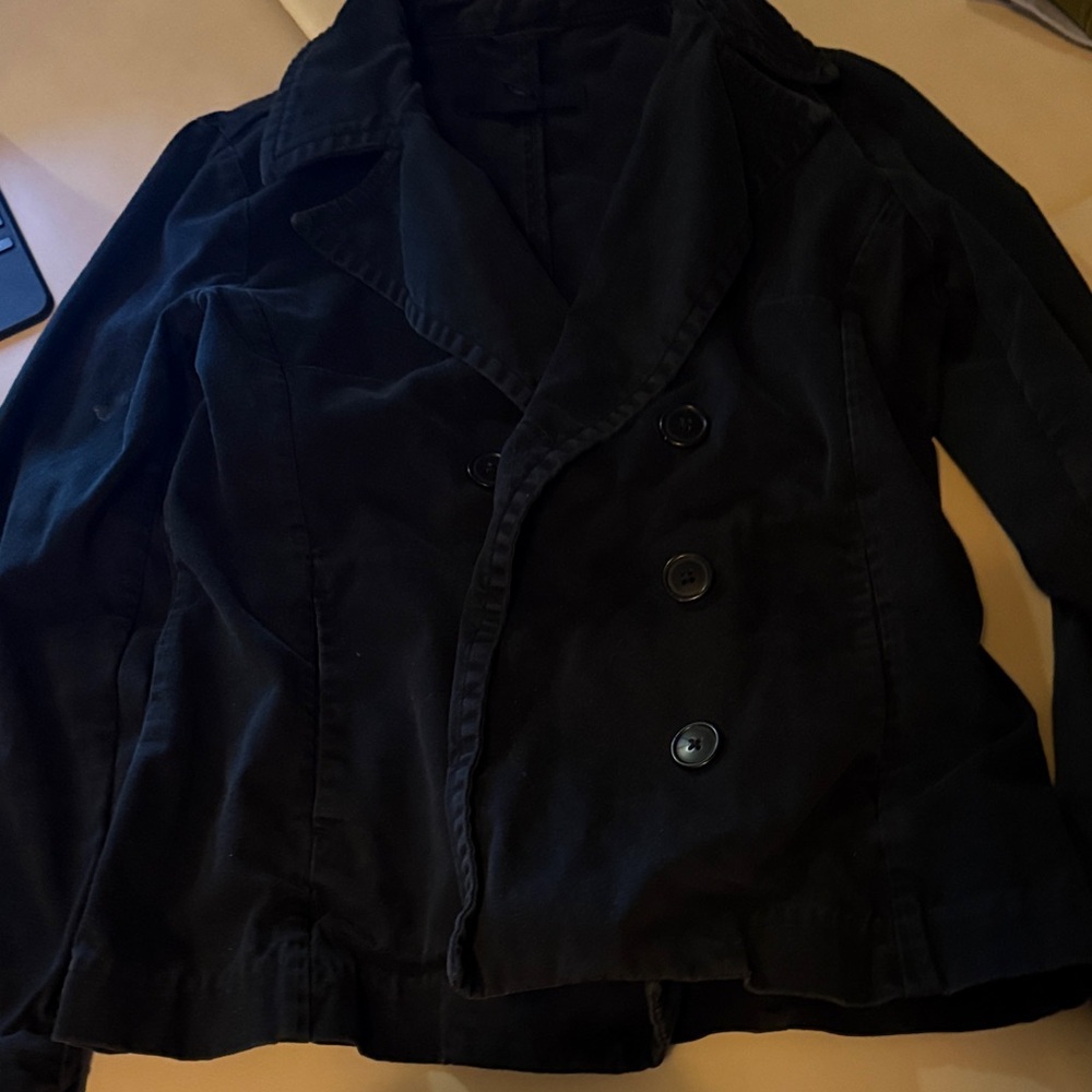 Gap Womens Black Double-Breasted Jacket XS